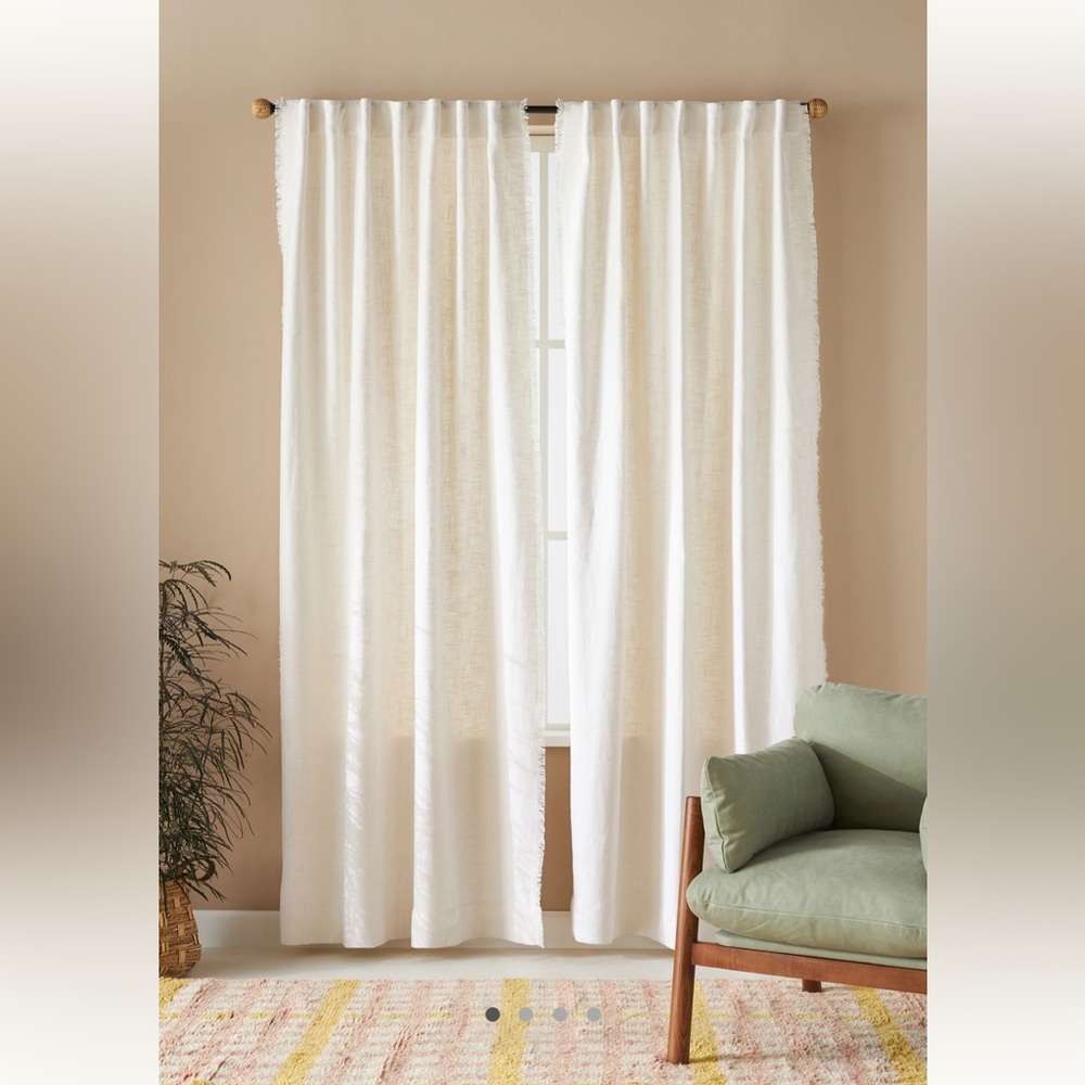ANTHROPOLOGIE LUXE LINEN CURTAINS